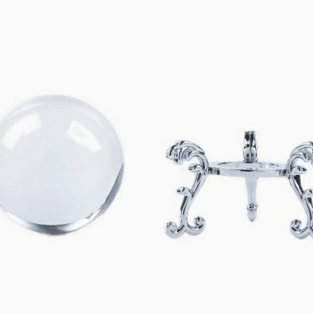 Pick color! Crystal Ball with silver colored stand - Picture 13 of 14